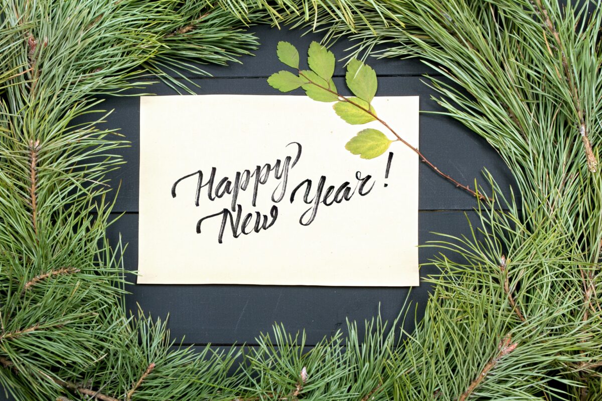 happy new year greeting card