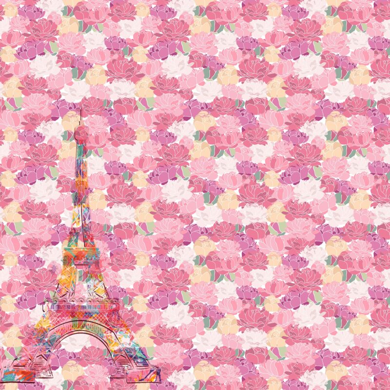pink Paris party decorations